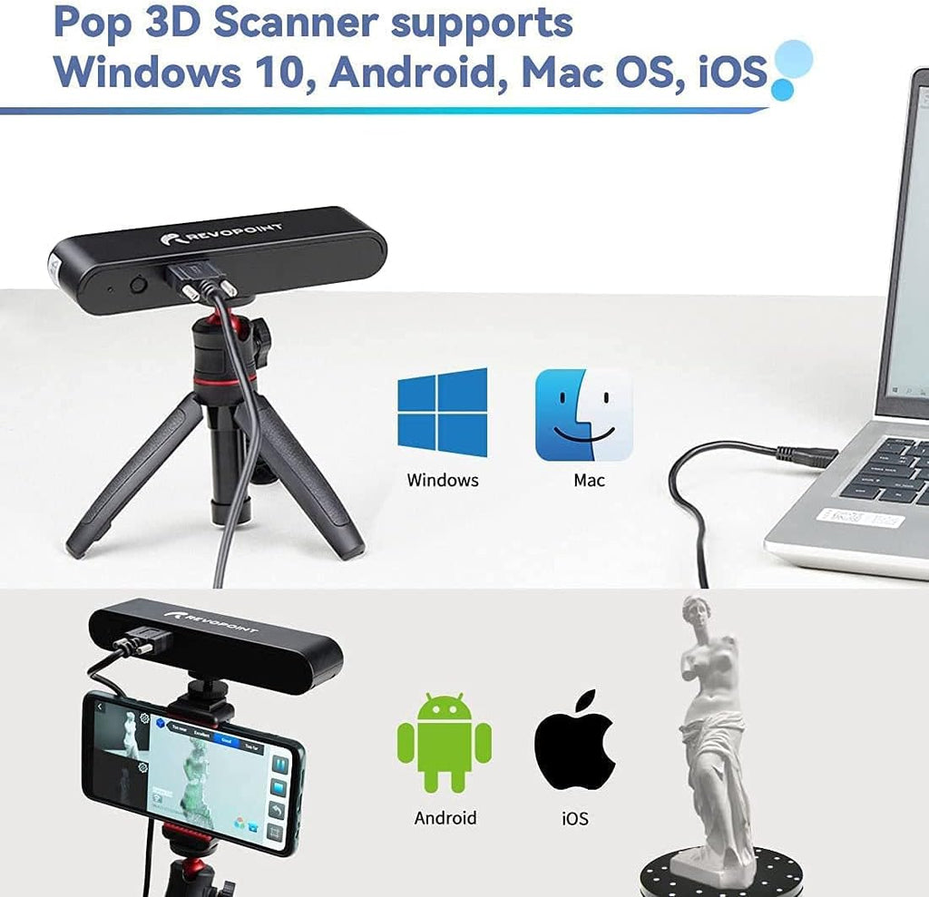 Black 3D Scanner with Turntable U598481