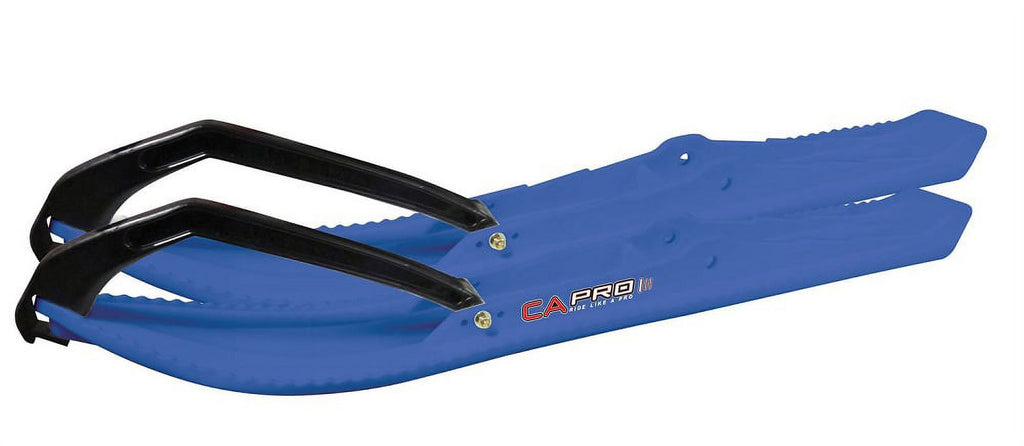 Blue Snowmobile Skis with 6" Shaper Bars Complete Kit J7350