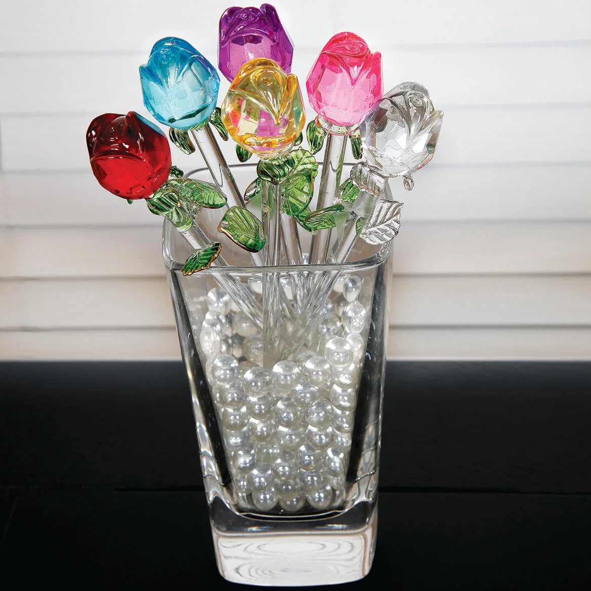Glass Roses S/6 S481116