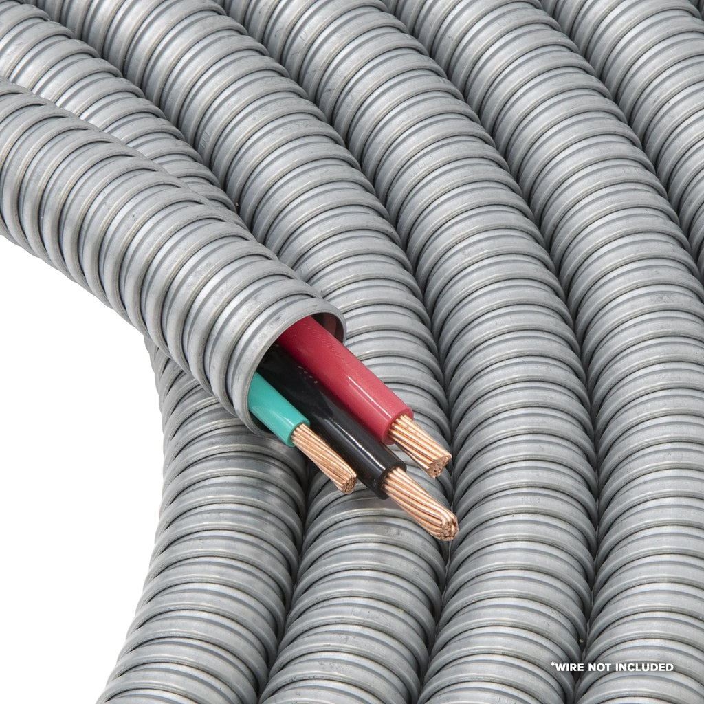 Galvanized Steel Flexible Conduit 25 ft Roll H58894