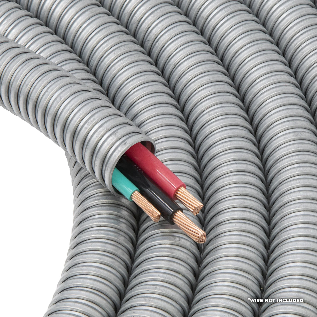 Galvanized Steel Flexible Conduit 25 ft Roll H58894