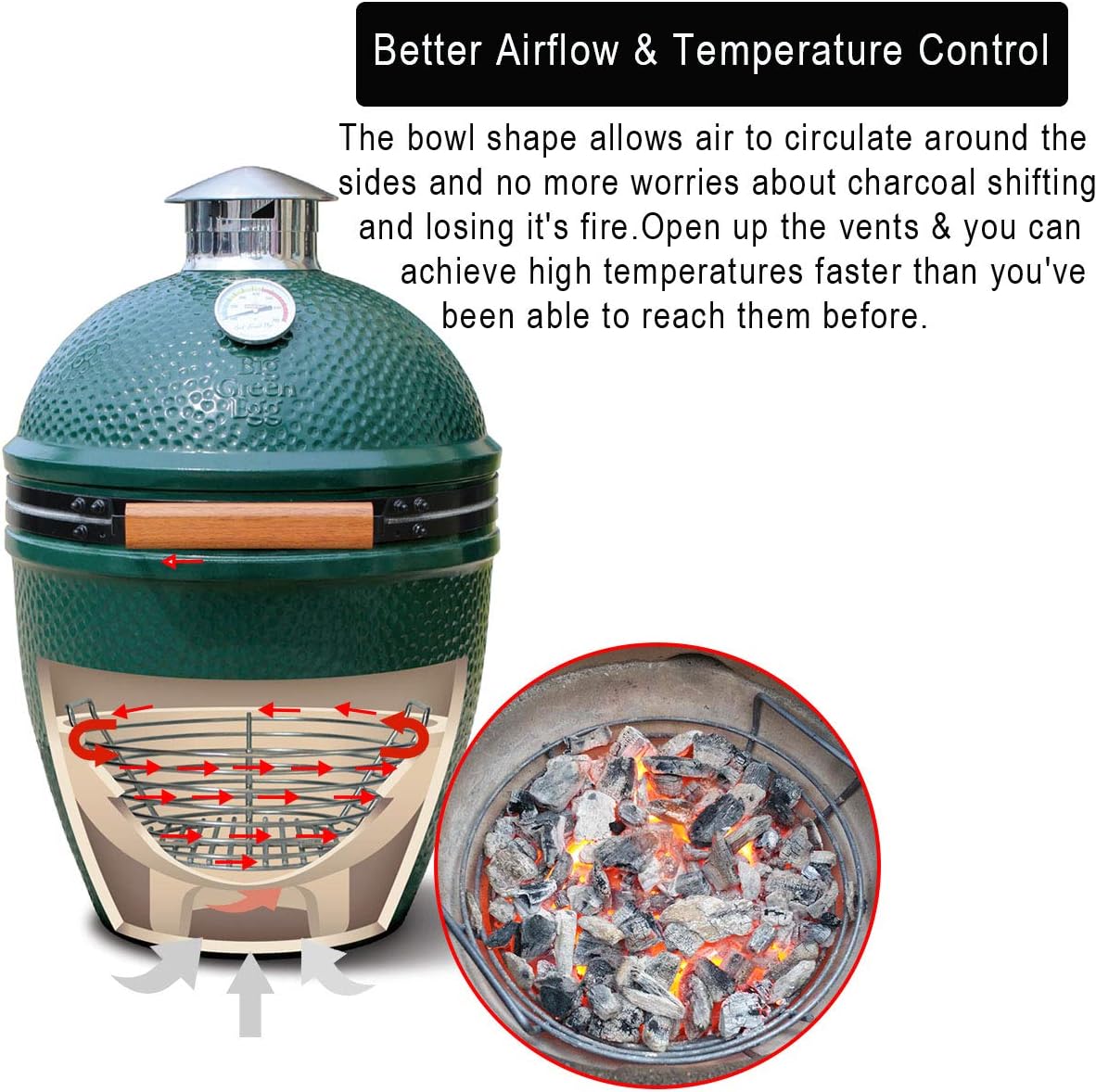Stainless Steel Lump Charcoal Fire Basket with Divider L192