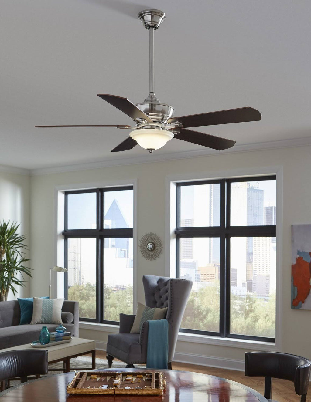 52-Inch Nickel Ceiling Fan R222