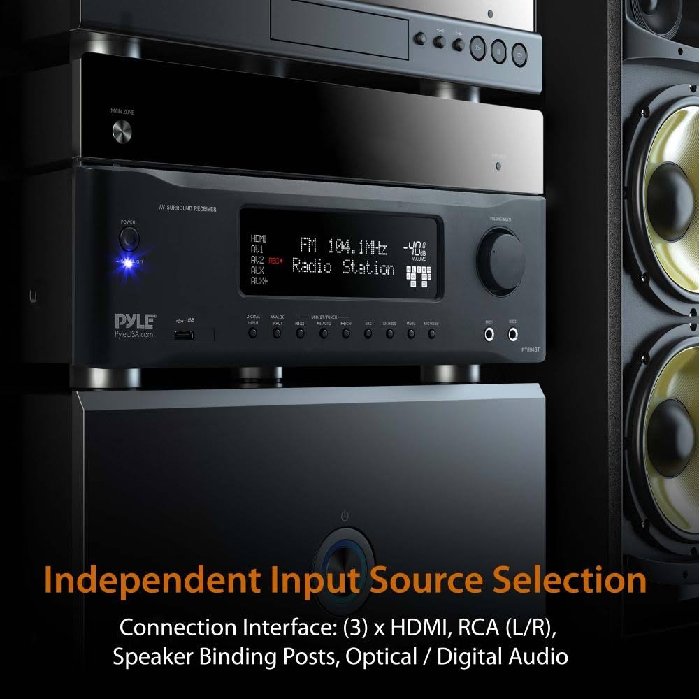 5.2-Channel Hi-Fi Bluetooth Stereo Amplifier 1000 Watt AV Receiver K26023