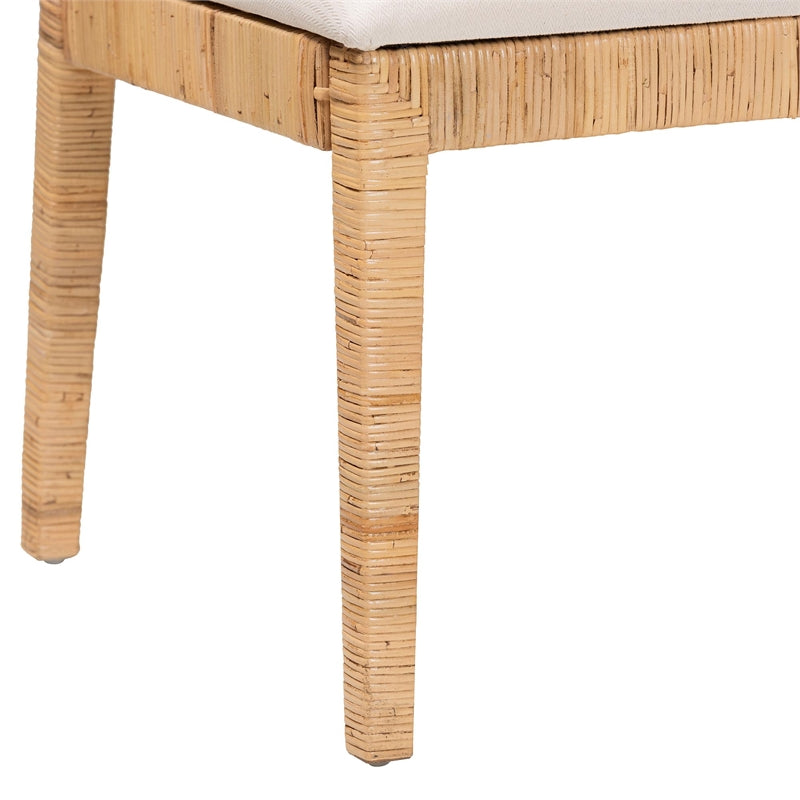 2-Piece Rattan Banquette Set U19512