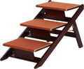 Wooden 2-in-1 Portable Folding Pet Stairs/Ramp Y7345