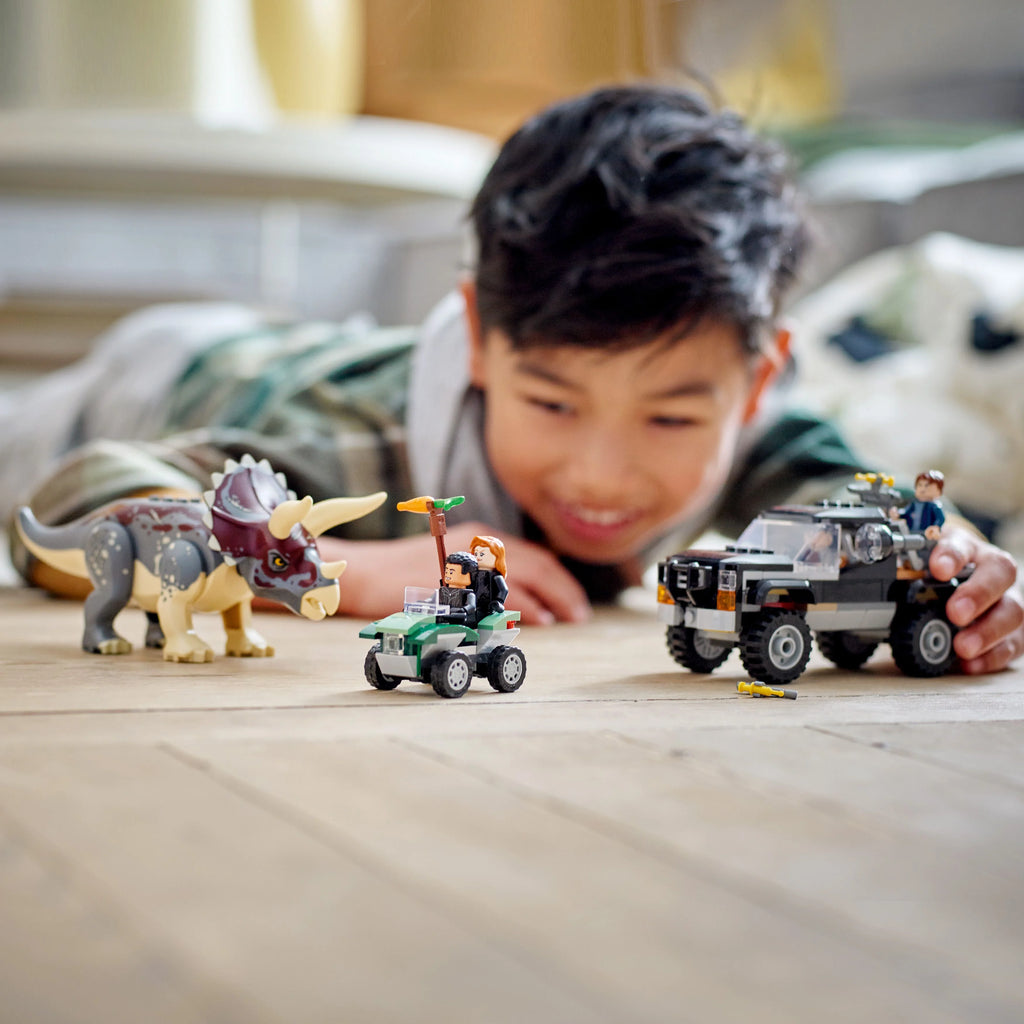 LEGO Jurassic World Dino Combo Pack 66774 Toy Value Pack, 2 in 1 Triceratops and Velociraptor Gift Set, Jurassic World Toy with Dinosaur and Truck Toys, Christmas Gift for Kids Ages 7 and Up Y95618