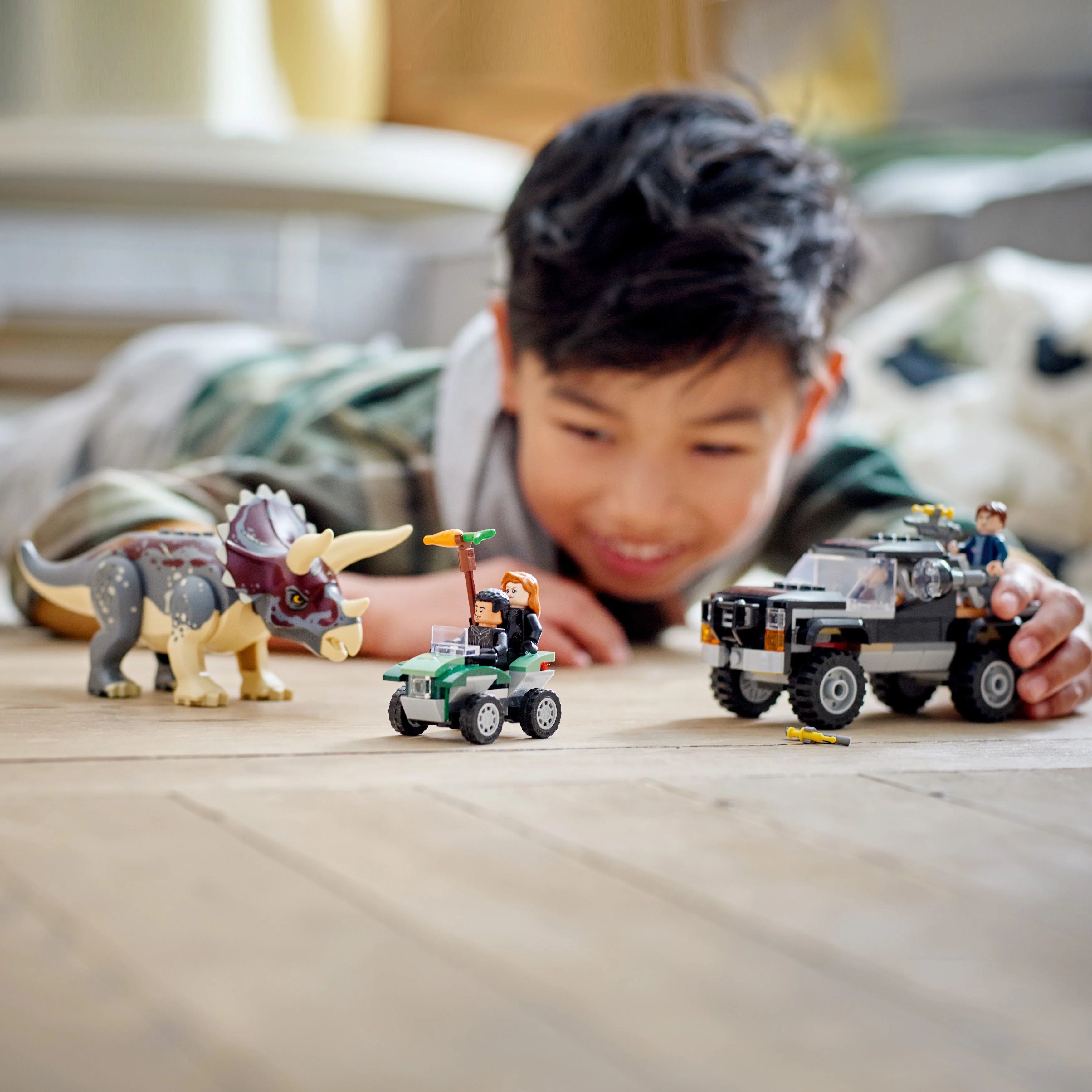 LEGO Jurassic World Dino Combo Pack 66774 Toy Value Pack, 2 in 1 Triceratops and Velociraptor Gift Set, Jurassic World Toy with Dinosaur and Truck Toys, Christmas Gift for Kids Ages 7 and Up Y95618