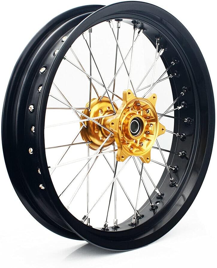 17" Supermoto Wheel Rim Hub Rotors Set Cush Drive B652