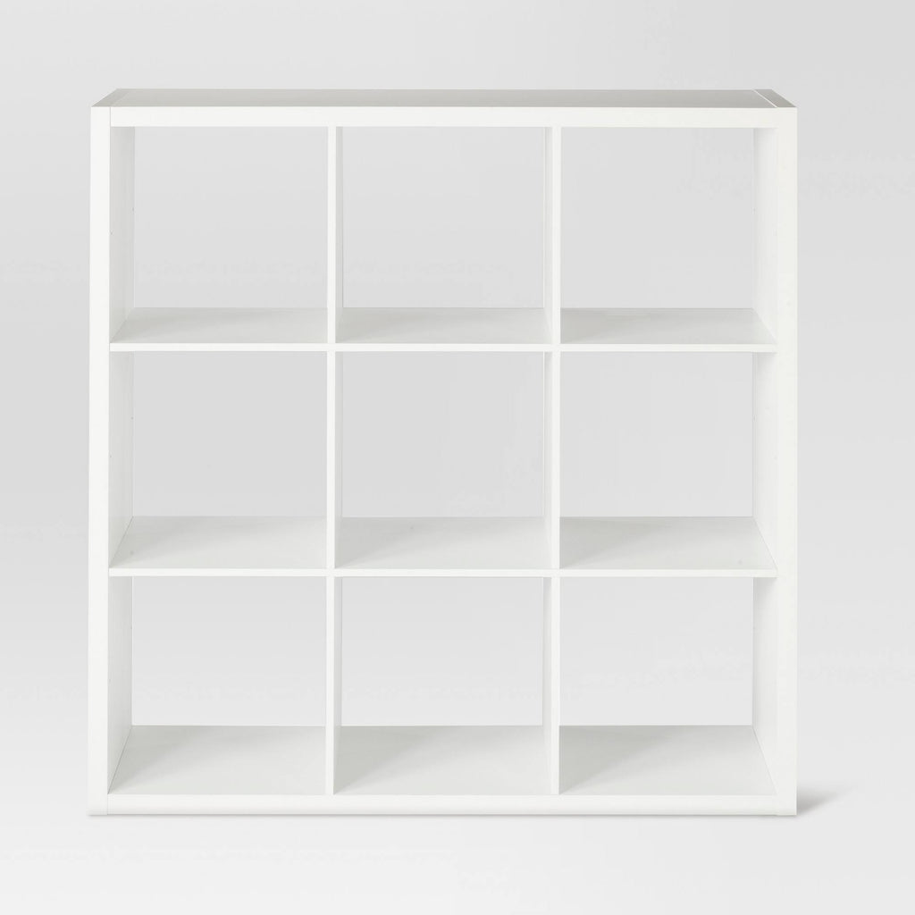 9 Cube Organizer Shelf White O254315