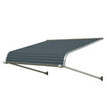 66-in Wide x 48-in Projection Slate Blue Solid Fixed Door Awning X45111