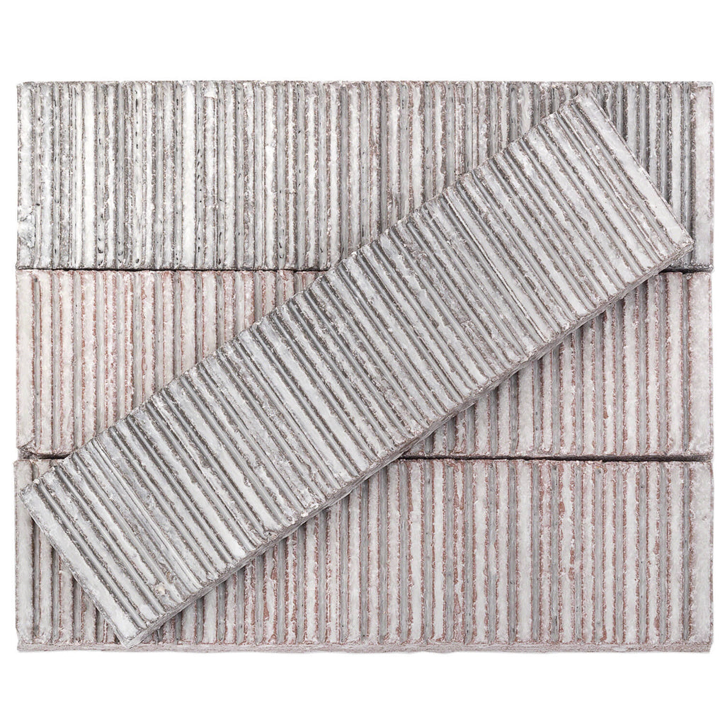 Light Gray Glazed Clay Subway Wall Tile, 30 Pieces 4.30 Square Feet/Case T8332