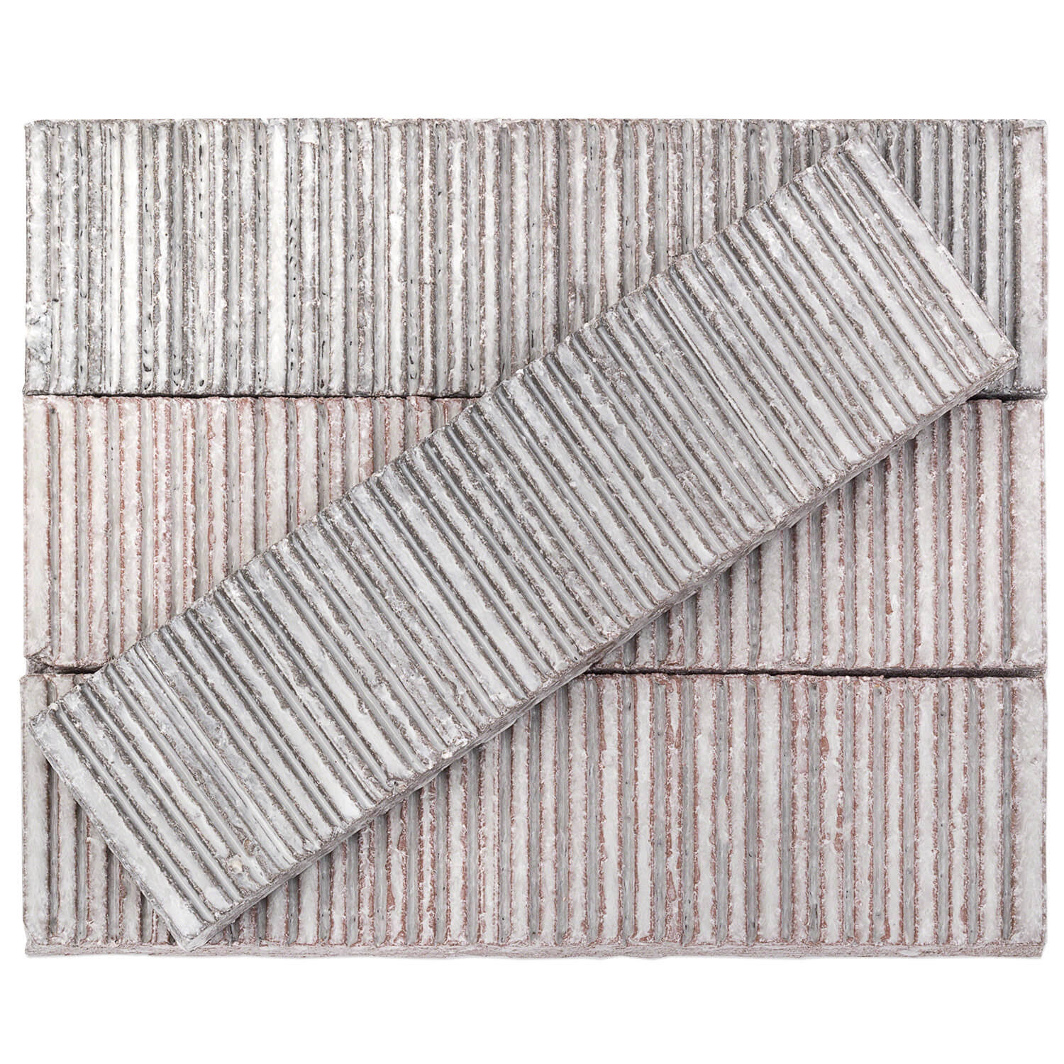 Light Gray Glazed Clay Subway Wall Tile, 30 Pieces 4.30 Square Feet/Case T8332