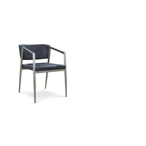 White/Stainless Steel Armchair G61033