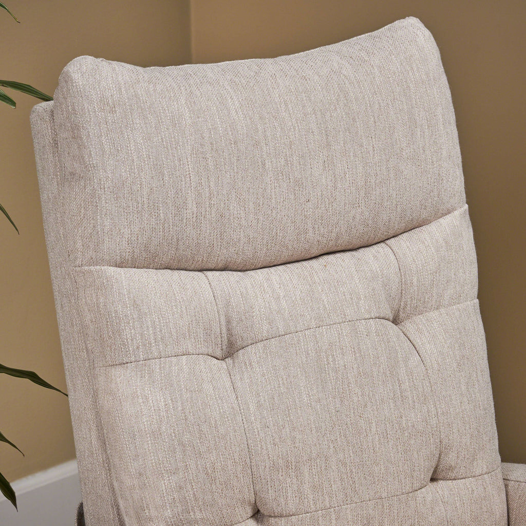 Light Blush Push Back Nursery Recliner Y78158