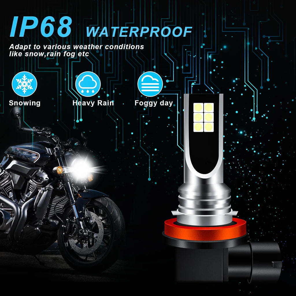 H4 High&Low Beam H11 Fog Light LED Headlight Bulb 6000K White 4x T35135