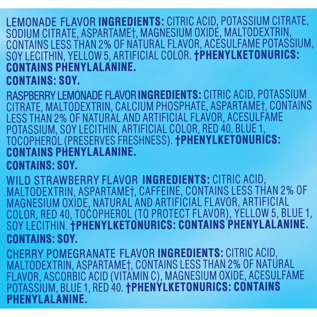 44 ct Powdered Drink Mix Variety Pack X165