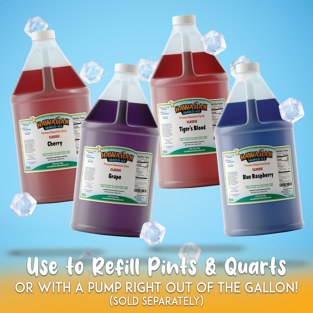 4 Gallon Shaved Ice Syrup Pack M777