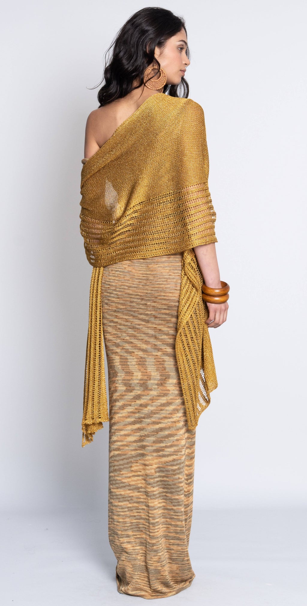 Golden Butterfly Scarf L30441