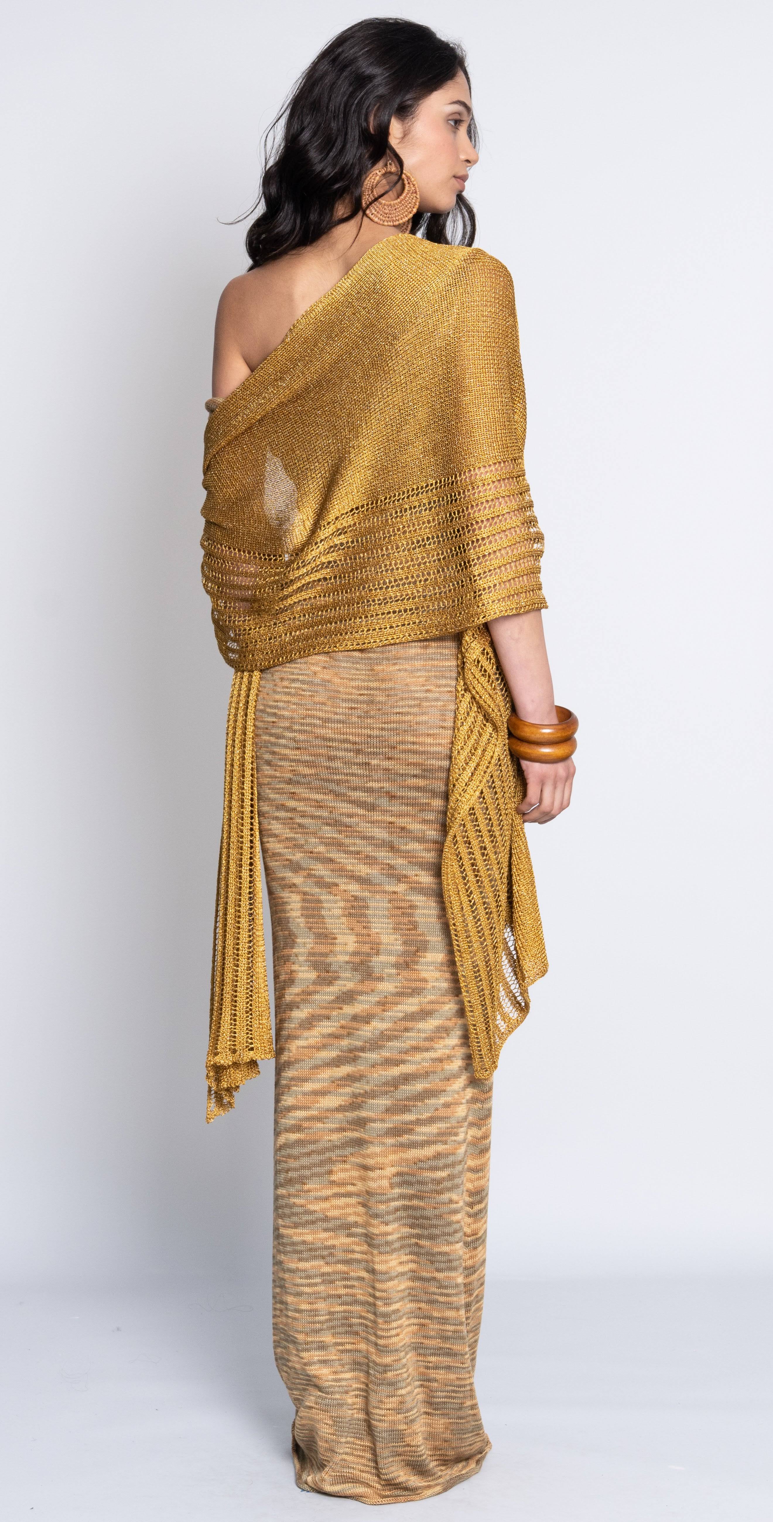 Golden Butterfly Scarf L30441