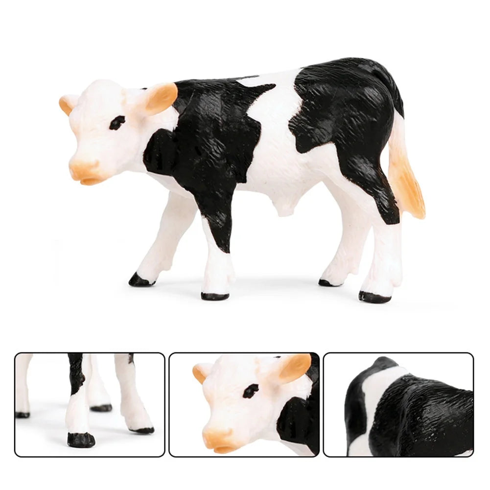 Realistic Cow Cattle Figurine Model Toy H804618