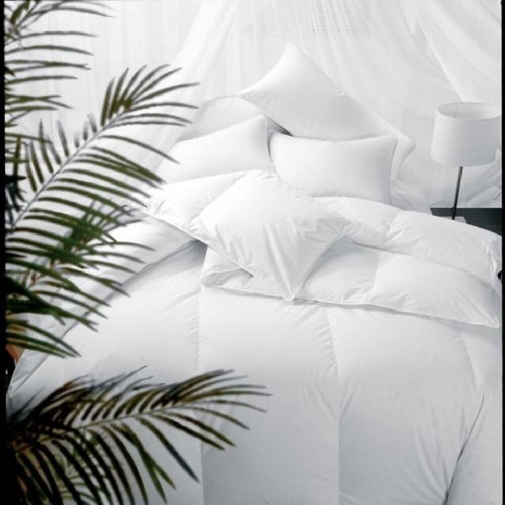 White Cotton Sateen Down Alternative Comforter King W484794