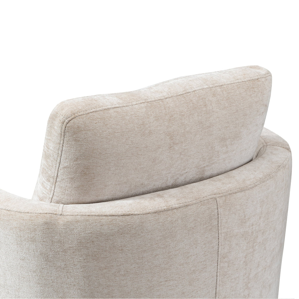 Chenille Round Swivel Accent Chair I63176