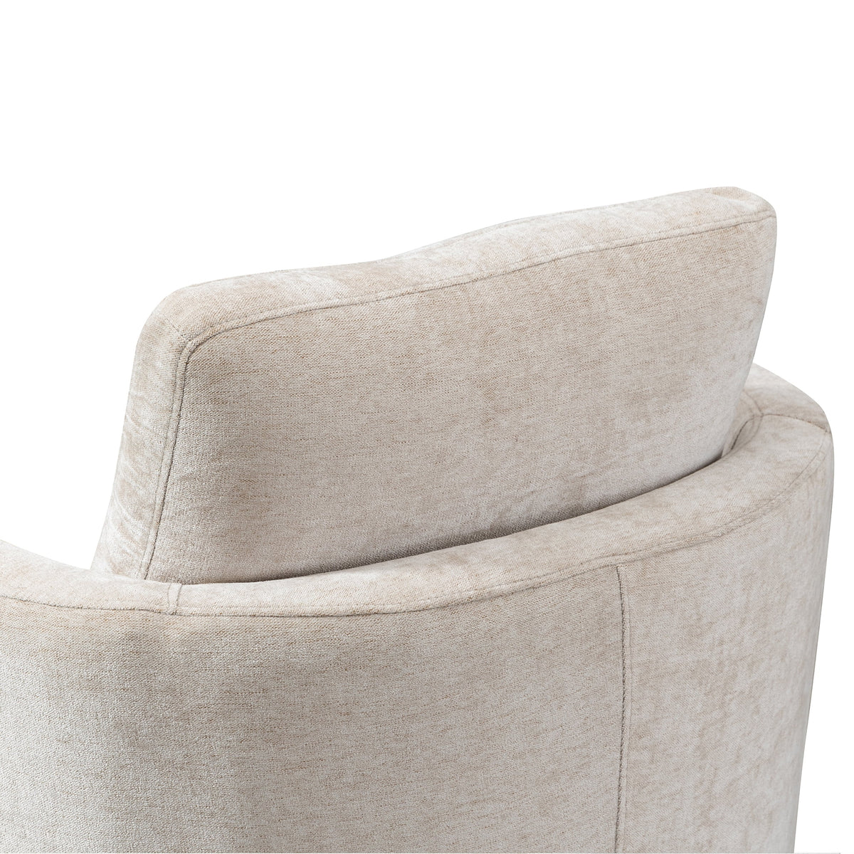 Chenille Round Swivel Accent Chair I63176