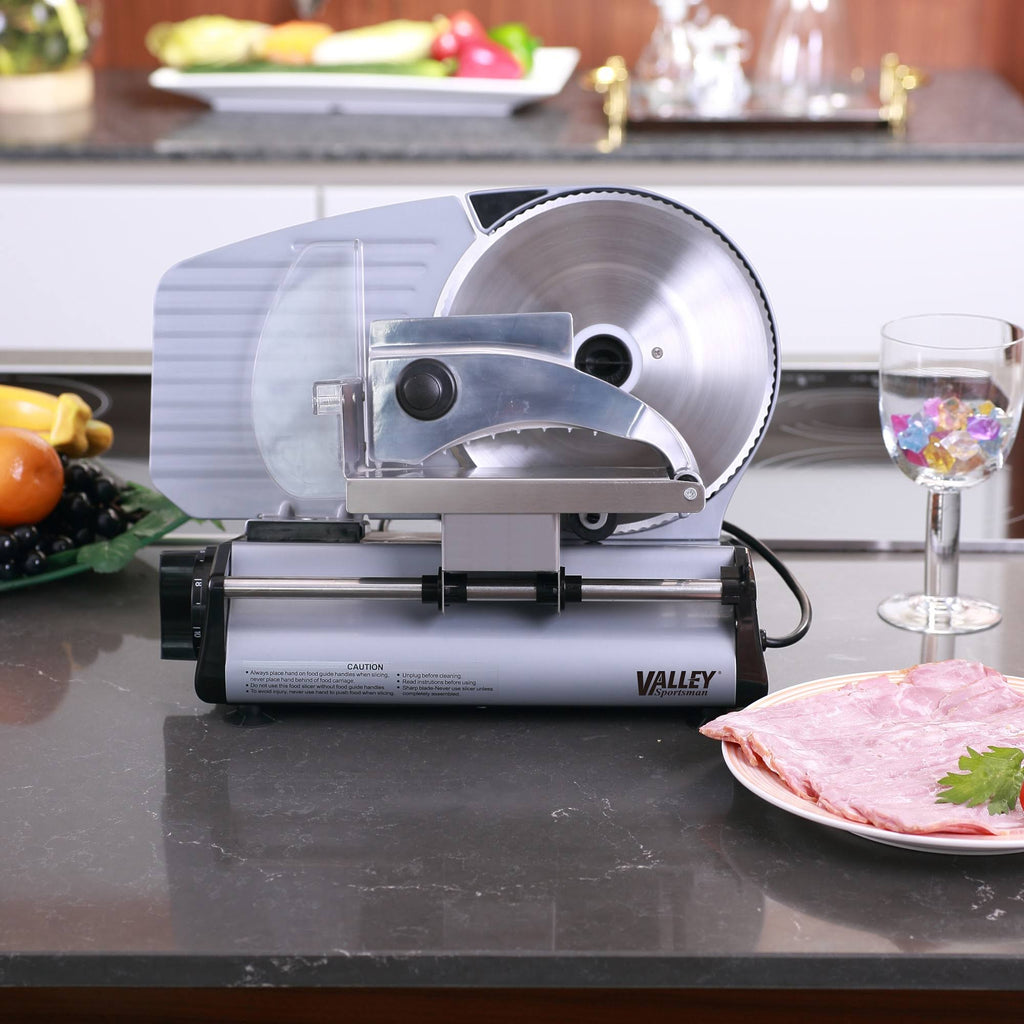 180W Electric Stainless Steel Meat Deli Slicer N473