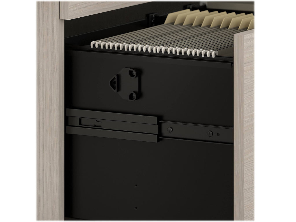 Lateral Filing Cabinet 2 Drawer Laminated Wood Composite Sand Oak R33674