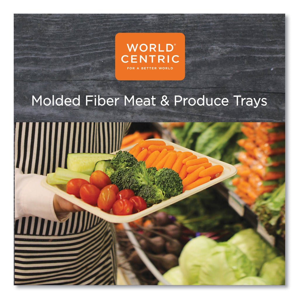 Fiber Trays, Pla Lined, Natural, 500/Carton X12919
