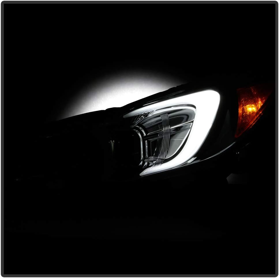 Chrome Housing LED Tube Projector Headlights B177242