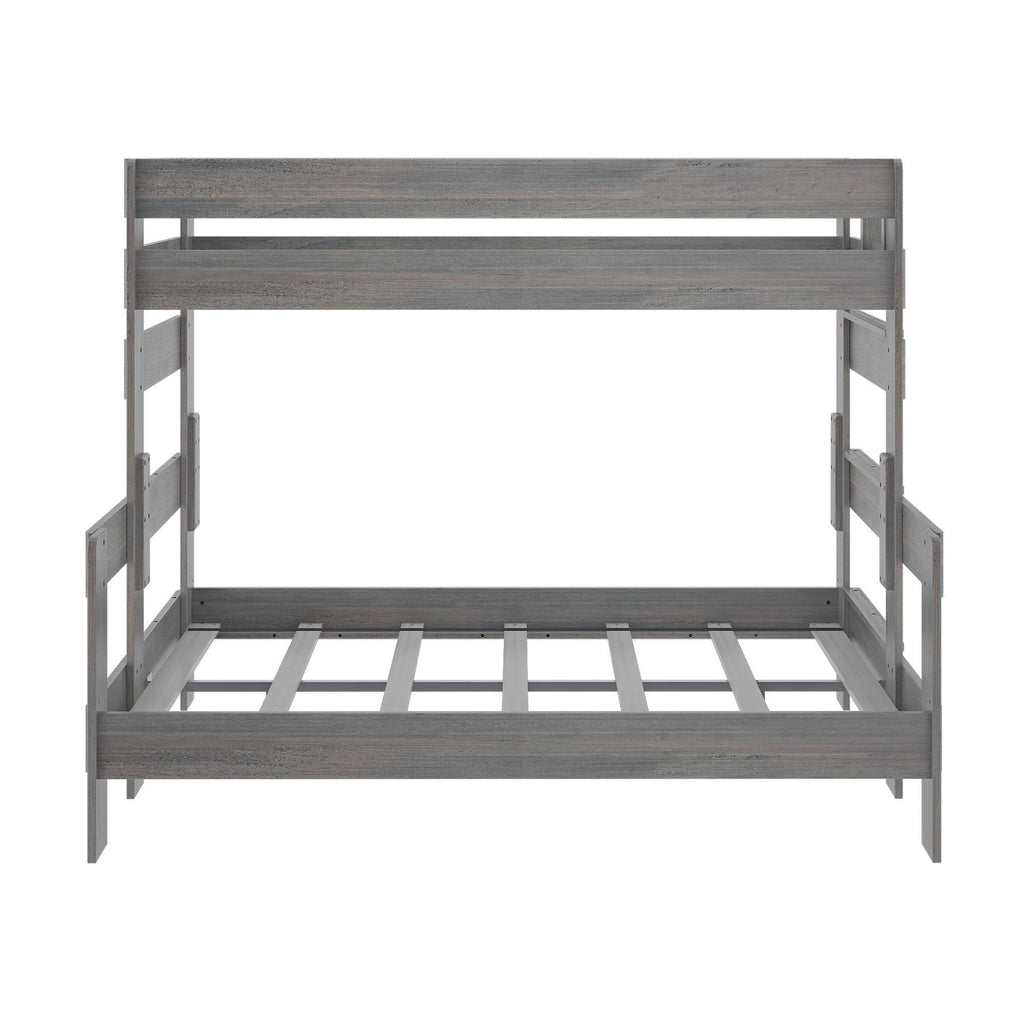 White Wash Farmhouse Twin XL/Queen Bunk Bed E9147