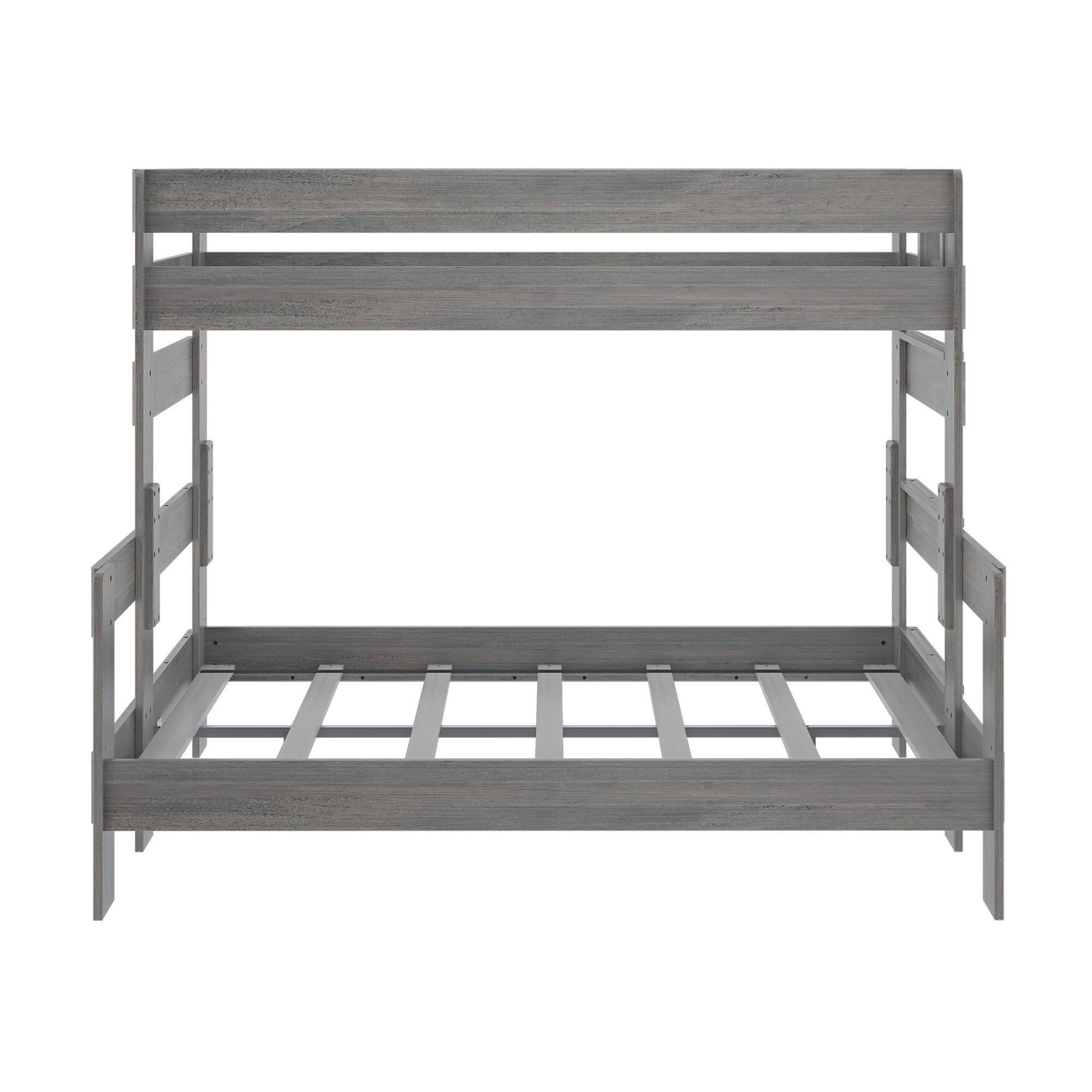White Wash Farmhouse Twin XL/Queen Bunk Bed E9147