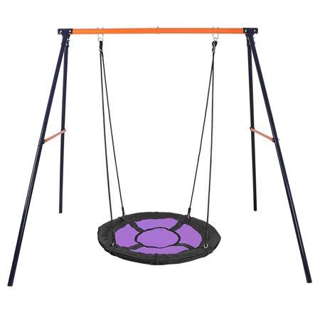 Purple Web Tree Swing with All-Steel Stand Combo E3235
