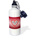 Red 21 oz Sports Water Bottle J85541