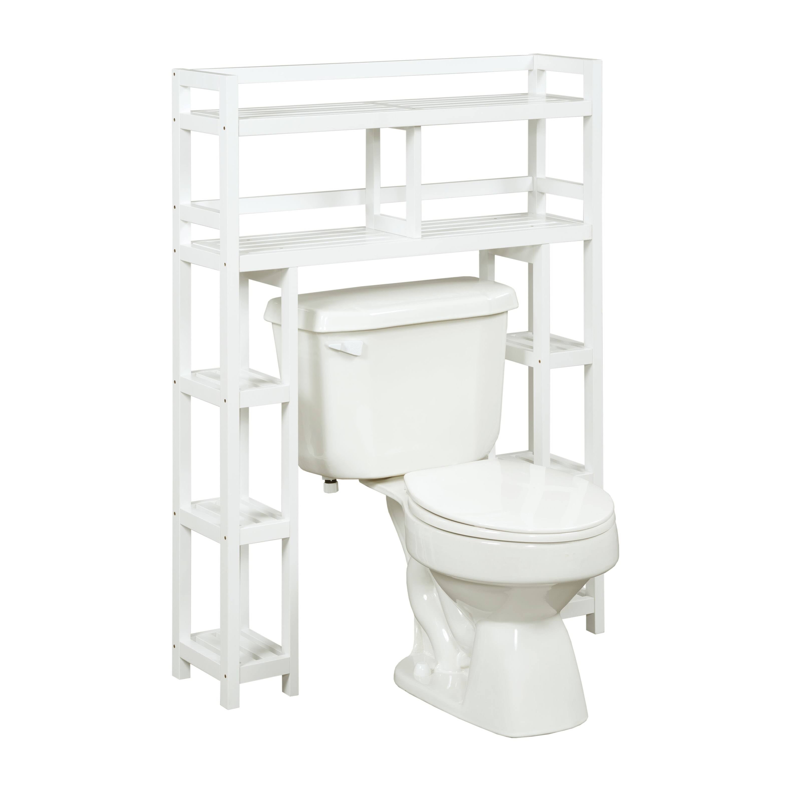 White Bathroom Organizer with 2 Shelves J724