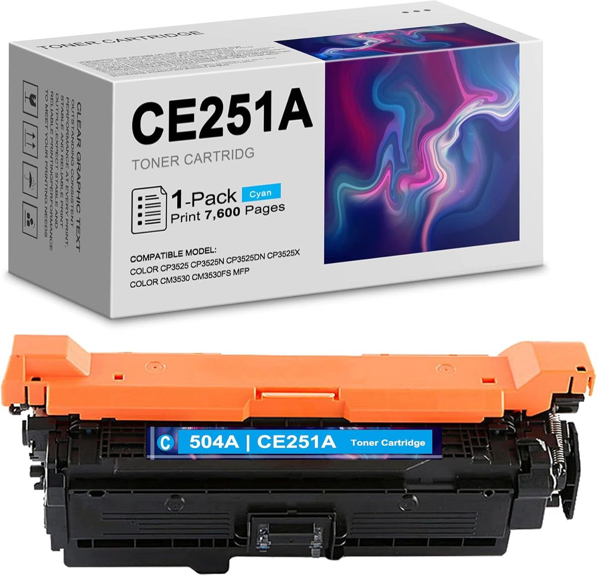 Cyan Remanufactured Toner Cartridge V919