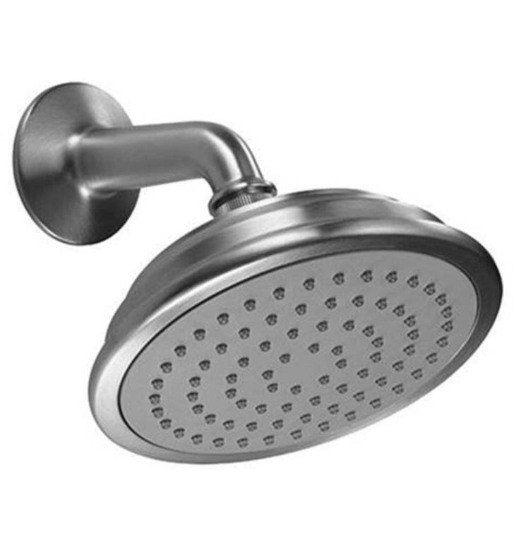 5-5/8x22 Single-Function Brass Showerhead Kit - Black V19401
