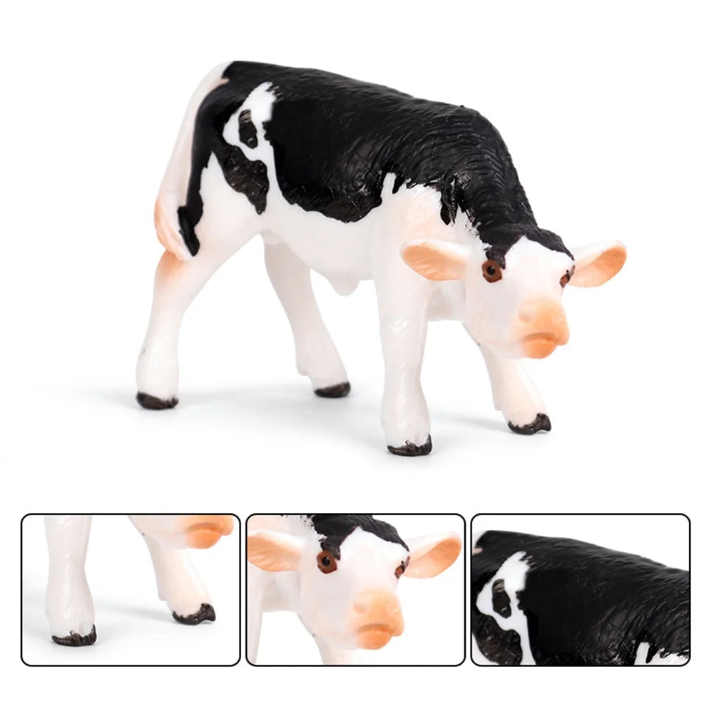 Realistic Cow Cattle Figurine Model Toy H804618