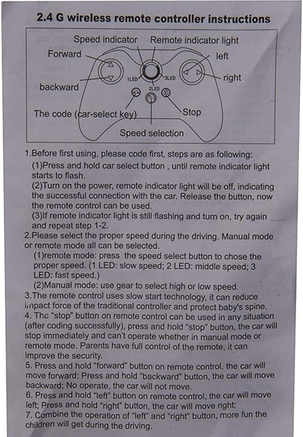 Children's Electric Car Bluetooth Remote Control Receiver, 12V Controller for Toy Car Pack of 2 B73249