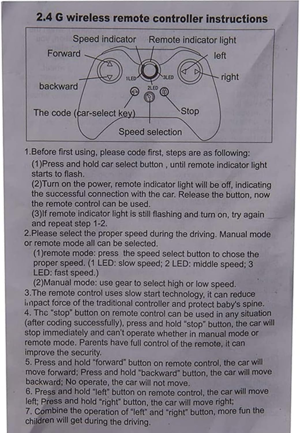 Children's Electric Car Bluetooth Remote Control Receiver, 12V Controller for Toy Car Pack of 2 B73249
