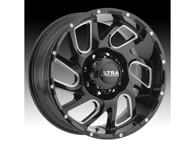 17x9 6x135 +18mm Black/Milled Wheel Rim D3233