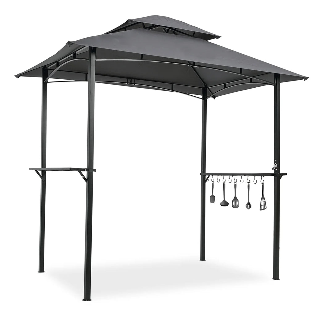 Grey Outdoor Grill Gazebo 8 X 5 Ft W6833