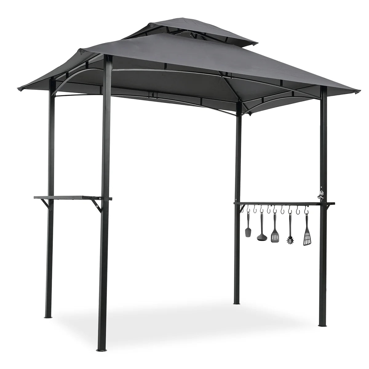 Grey Outdoor Grill Gazebo 8 X 5 Ft W6833