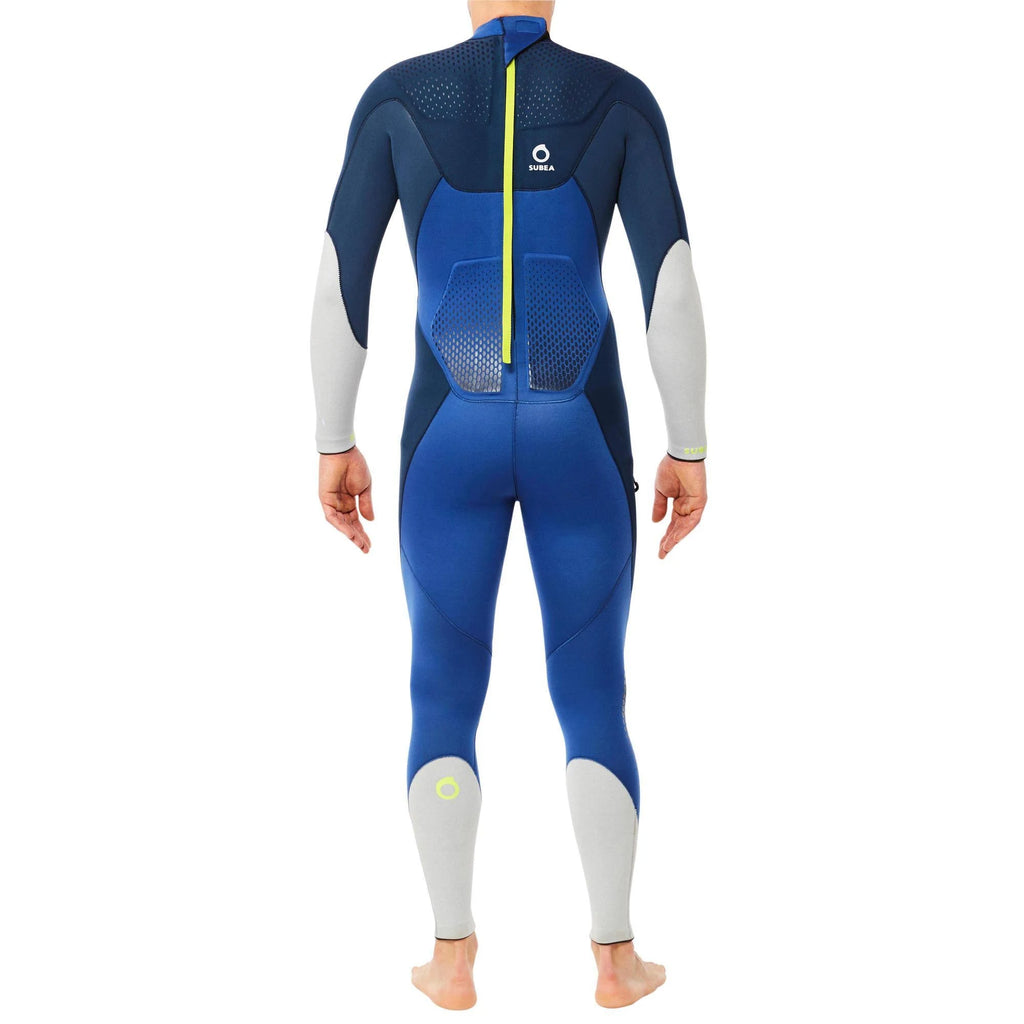 Men's Scuba Diving 3 mm Wetsuit Dark Blue, Size Small H417815