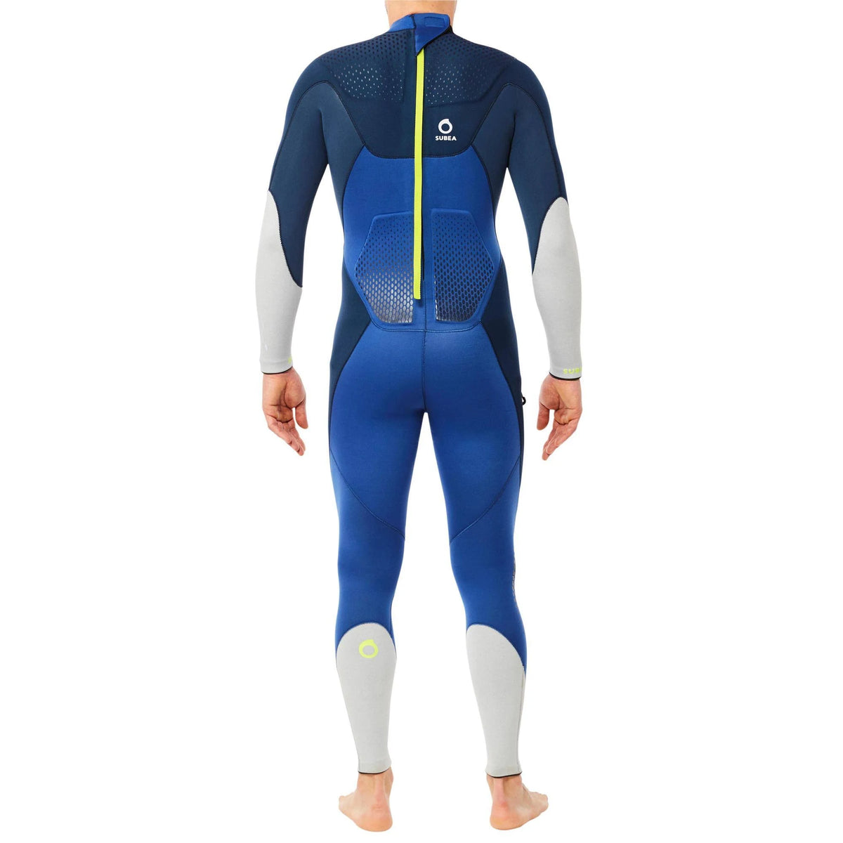 Men's Scuba Diving 3 mm Wetsuit Dark Blue, Size Small H417815