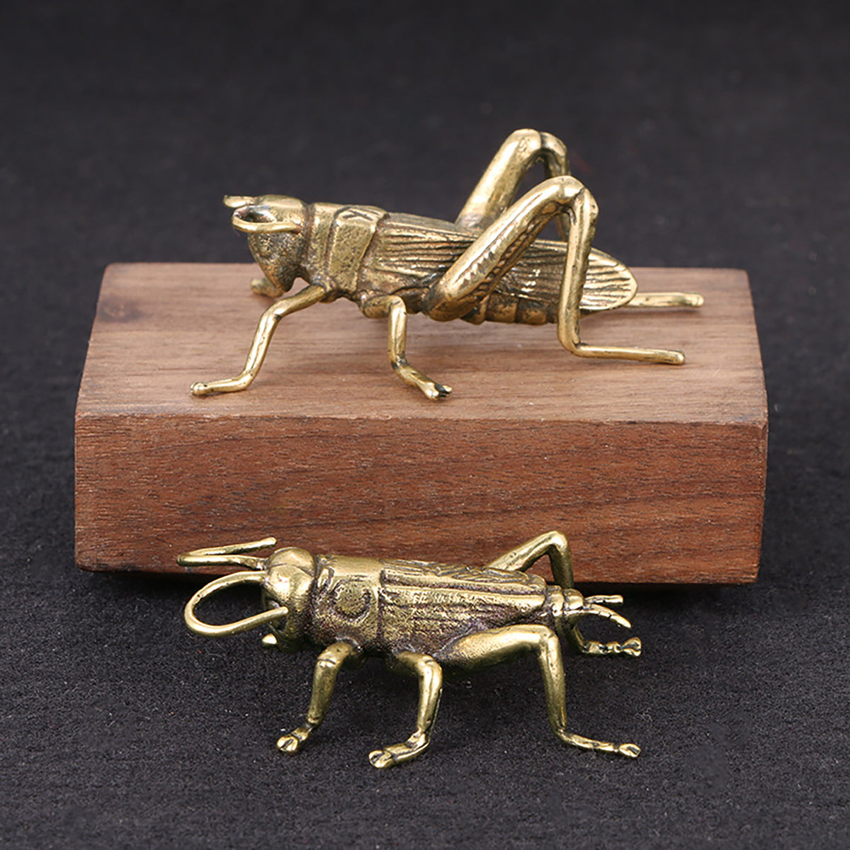 Brass Cricket Statue Desktop Ornament S14367