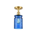 Satin Gold Semi-Flush Mount Light S96843