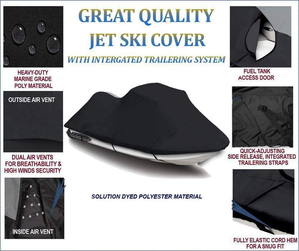 Black 600 Denier JetSki Cover J725